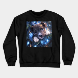 Enchanted Pit Bull Puppy Crewneck Sweatshirt